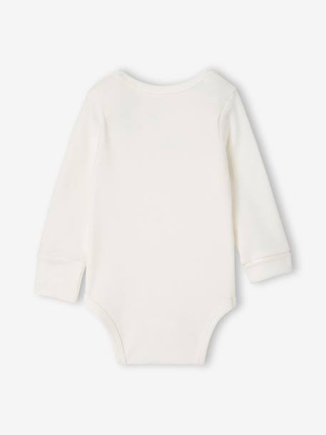 Pack of 5 newborn long-sleeved bodysuits sage green - vertbaudet enfant 