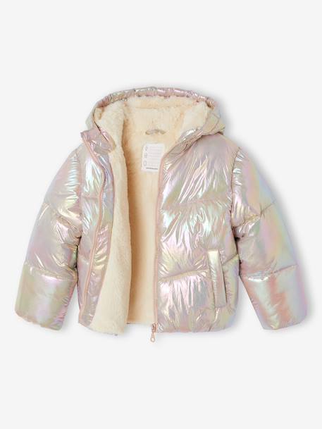 Doudoune chaude fille rose pâle - vertbaudet enfant 