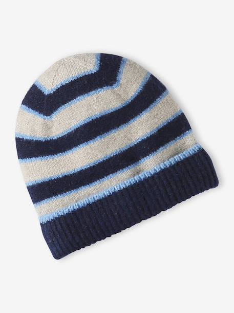 3-piece hat, snood and mittens set for boys marl white - vertbaudet enfant 
