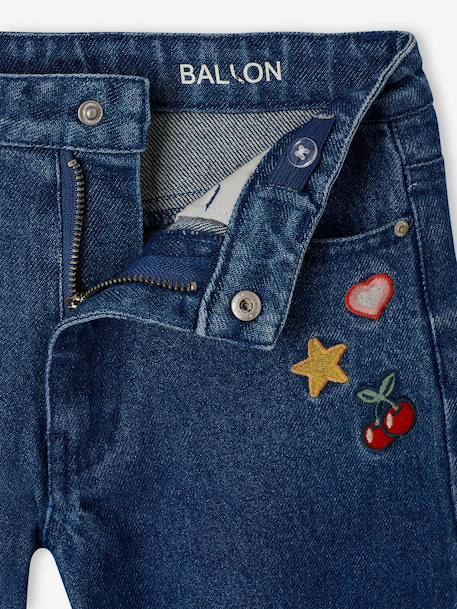 Balloon jeans for girls medium blue - vertbaudet enfant 