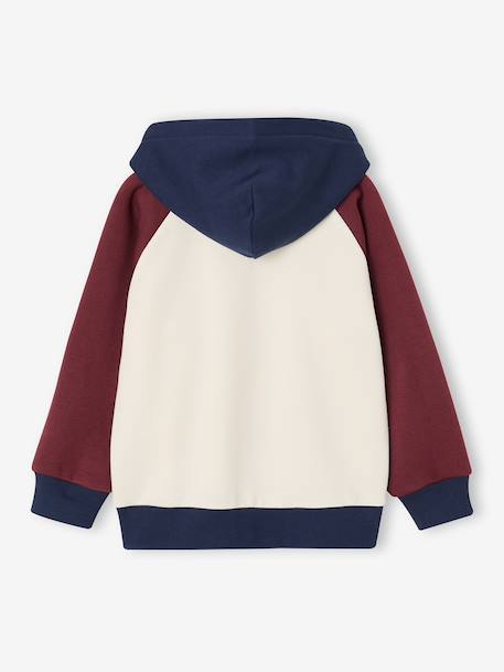 Sweat à capuche garçon bordeaux - vertbaudet enfant 