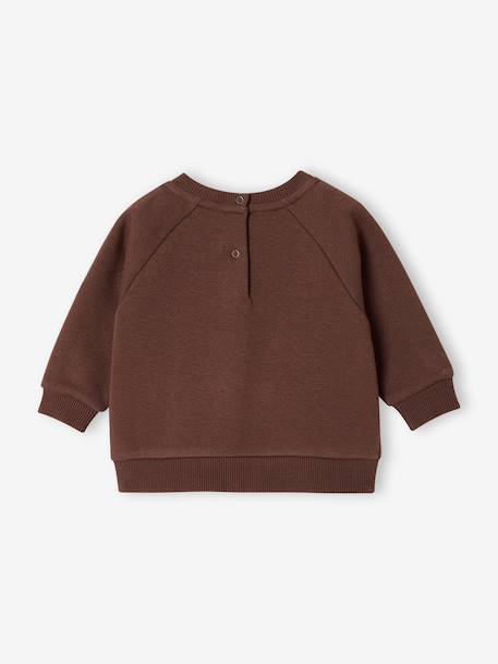 Sweatshirt with long sleeves for baby brown - vertbaudet enfant 