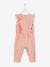 Broderie Anglaise Jumpsuit for Baby Girls Light Pink - vertbaudet enfant 