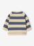 Sweat bébé en molleton bleu grisé+rayé bleu+rayé vert+tomette+vert sapin - vertbaudet enfant 