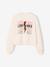 Cropped T-Shirt with Motif on the Back for Girls, JONEN ecru+vanilla - vertbaudet enfant 