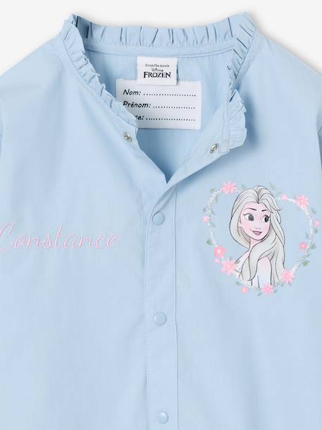 customisable Frozen apron for girls sky blue - vertbaudet enfant 