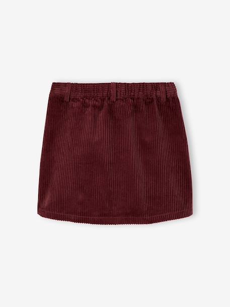 Jupe courte fille prune - vertbaudet enfant 