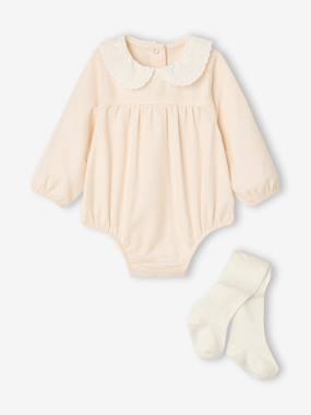 Ensemble barboteuse et collants naissance - vertbaudet enfant -Ensemble barboteuse et collants naissance