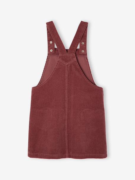 Pinafore dress for girls green+mauve - vertbaudet enfant 