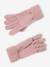 Knitted hat, snood and gloves set for girls rosy - vertbaudet enfant 