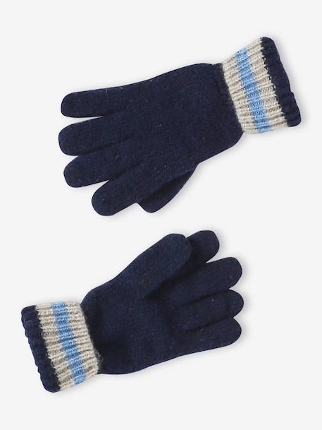 3-piece hat, snood and mittens set for boys marl white - vertbaudet enfant 