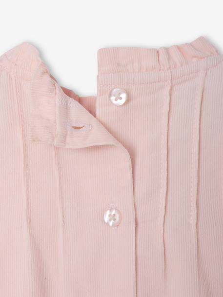 Robe bébé velours pale pink - vertbaudet enfant 