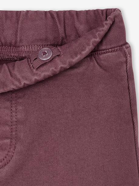 Girls' Basics Large Leggings mauve+navy blue+purple clover - vertbaudet enfant 