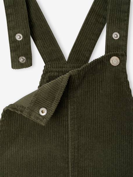Pinafore dress for girls green+mauve - vertbaudet enfant 