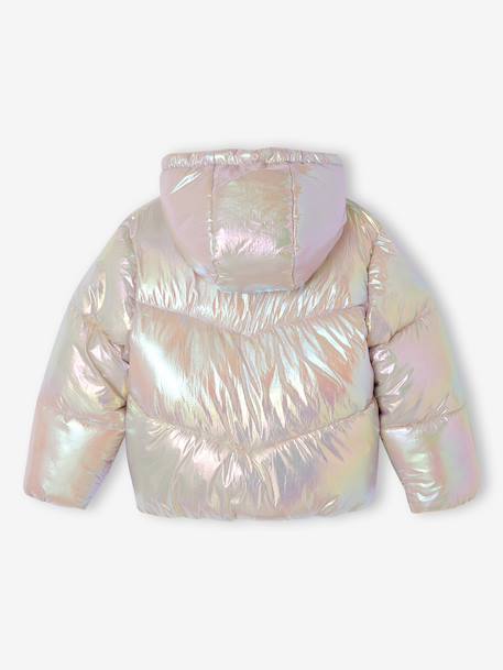 Warm puffer jacket for girls pale pink - vertbaudet enfant 