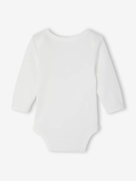 Lot de 5 bodies bébé garçon manches longues écru - vertbaudet enfant 