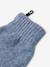 Knit hat, snood and gloves set for girls marl grey+sky blue - vertbaudet enfant 