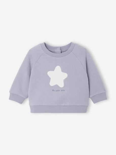 Sweat bébé ouverture dos bleu ciel - vertbaudet enfant 