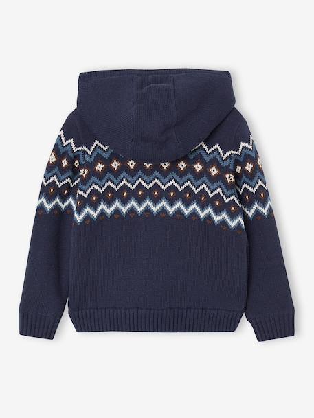 Gilet à capuche garçon marine - vertbaudet enfant 