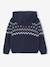 Hooded cardigan for boys navy blue - vertbaudet enfant 