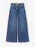 Wide-leg jeans for girls medium blue - vertbaudet enfant 