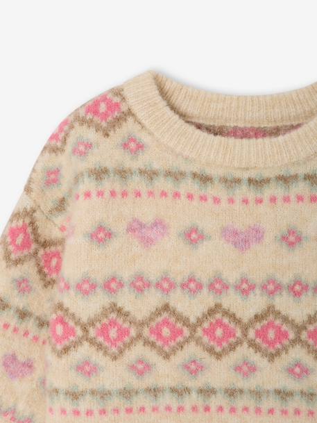 Pull bébé fille manches longues rose - vertbaudet enfant 