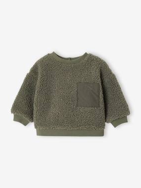 Sherpa sweatshirt for babies - vertbaudet enfant