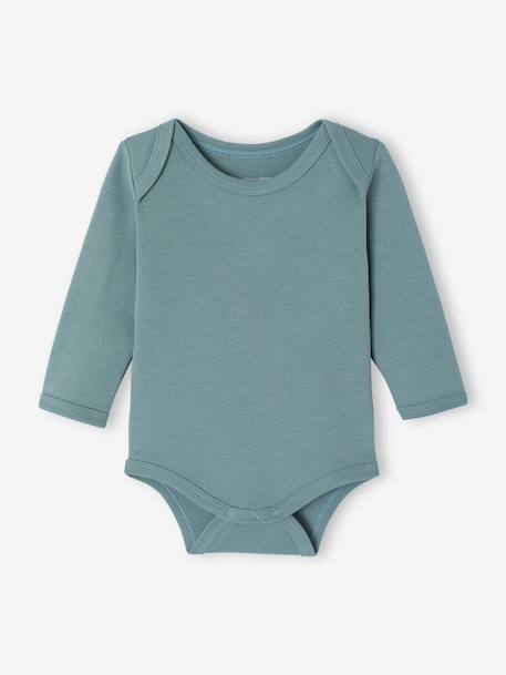 Lot de 5 bodies bébé garçon manches longues écru - vertbaudet enfant 