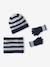 3-piece hat, snood and mittens set for boys marl white - vertbaudet enfant 