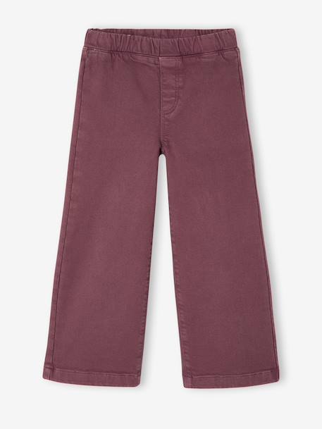 Girls' Basics Large Leggings mauve+navy blue+purple clover - vertbaudet enfant 