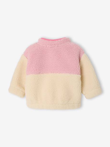Long-sleeved sweatshirt for baby rose - vertbaudet enfant 