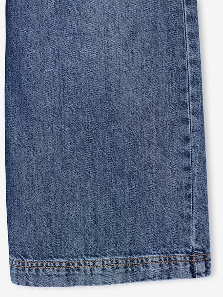 Wide-leg jeans for girls medium blue - vertbaudet enfant 