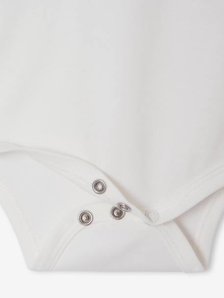 Pack of 5 long-sleeved bodysuits for baby boys ecru - vertbaudet enfant 