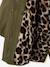 Hooded Parka with Faux Fur Lining for Girls black+dark green+dusky pink+plum - vertbaudet enfant 
