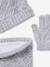 Knit hat, snood and gloves set for girls marl grey+sky blue - vertbaudet enfant 