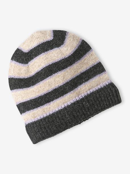 Girls knit hat, snood and gloves set anthracite - vertbaudet enfant 