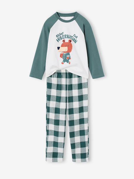 2-piece pyjamas for boys green - vertbaudet enfant 
