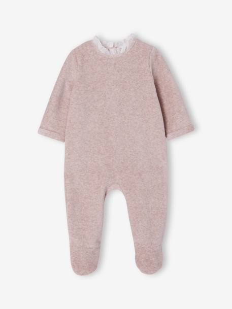 Lot de 2 dors-bien bébé fille dos pressionné beige chiné - vertbaudet enfant 