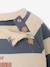Sweat bébé en molleton bleu grisé+rayé bleu+rayé vert+tomette+vert sapin - vertbaudet enfant 