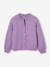 Long-sleeved knitted cardigan for girls ecru+lavender+sage green - vertbaudet enfant 