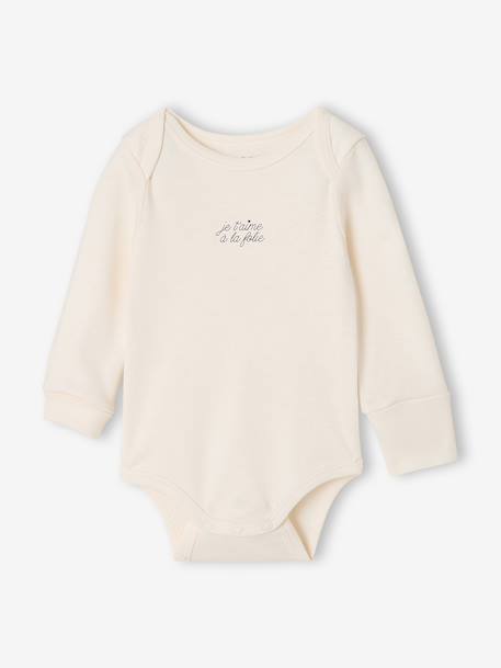 Pack of 5 newborn long-sleeved bodysuits sage green - vertbaudet enfant 