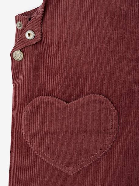 Pinafore dress for girls green+mauve - vertbaudet enfant 