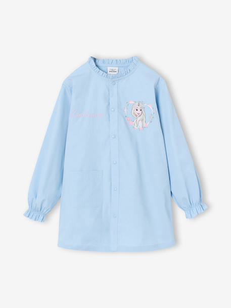 customisable Frozen apron for girls sky blue - vertbaudet enfant 