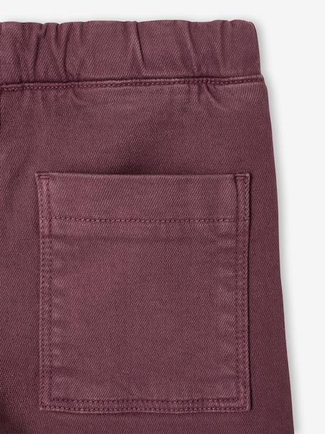 Girls' Basics Large Leggings mauve+navy blue+purple clover - vertbaudet enfant 