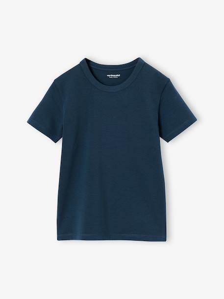 Pack of 3 short-sleeved T-shirts for boys night blue - vertbaudet enfant 