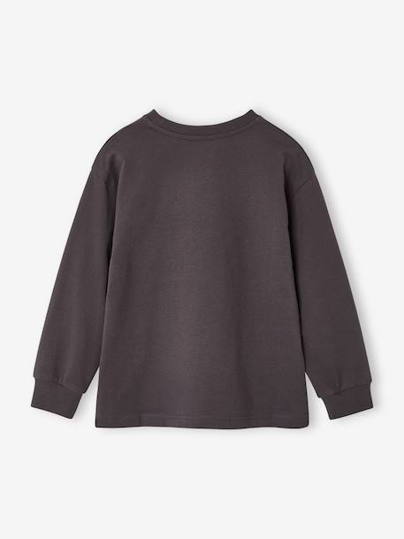 T-shirt manches longues garçon gris ardoise - vertbaudet enfant 