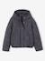 Lightweight puffer jacket with hood for girls black - vertbaudet enfant 