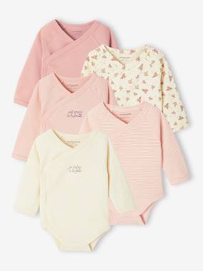 Pack of 5 Bodysuits for Newborns  - vertbaudet enfant