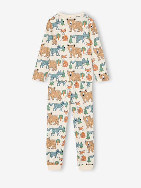 2-piece long-sleeved pyjamas for boys ecru - vertbaudet enfant 