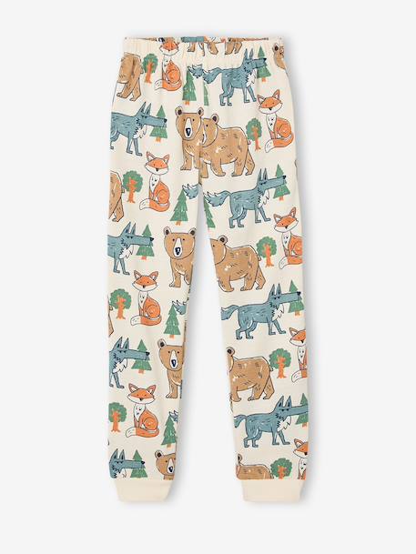 2-piece long-sleeved pyjamas for boys ecru - vertbaudet enfant 